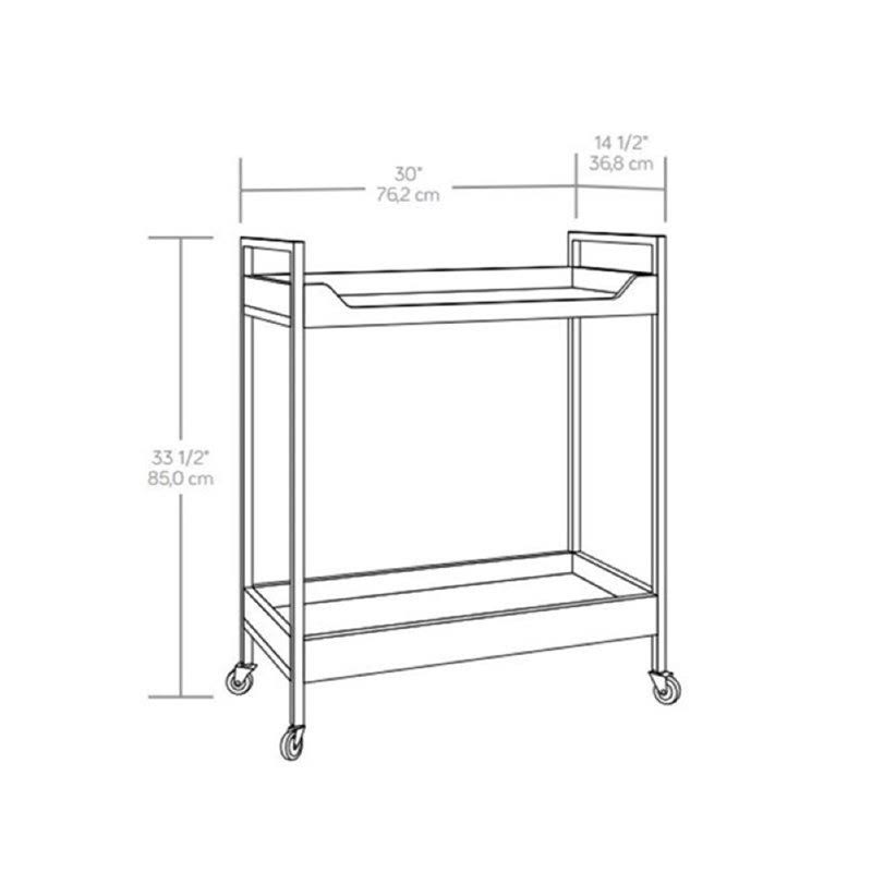 Bar Cart in Charter Oak W98264