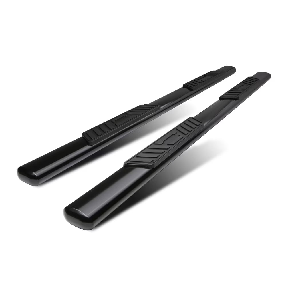 Black 5" Oval Step Nerf Bar Running Board P307