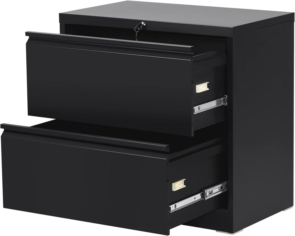 3 Drawer White Metal Lateral File Cabinet G370