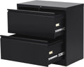 3 Drawer White Metal Lateral File Cabinet G370