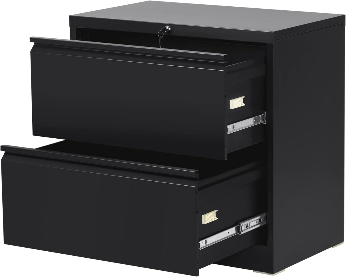 3 Drawer White Metal Lateral File Cabinet G370