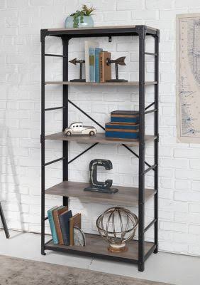 Grey Wash 4 Shelf Bookshelf C410