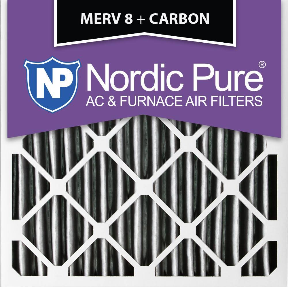 12 Pc Pleated Air Filters MERV 8 Carbon J106688