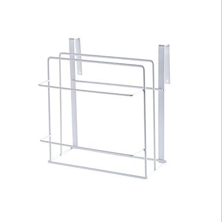 White Wall Door Mount Kitchen Wrap Organizer Rack X705371