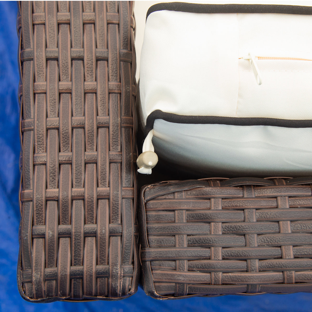 3 Piece Patio Sectional Wicker Rattan Outdoor Furniture Sofa Set F921