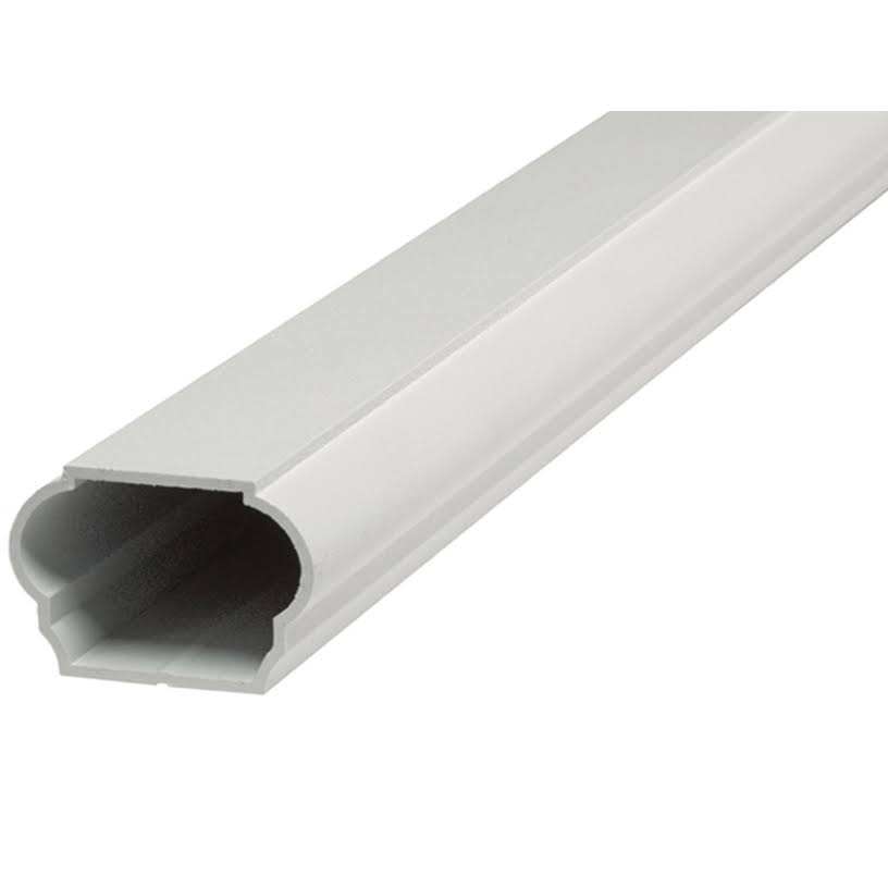 Textured White 6 ft Aluminum Rail Kit with Balusters T9448