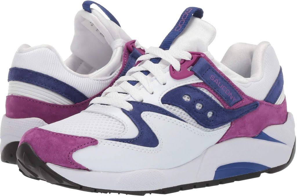 White & Purple Saucony Running Shoes B57992