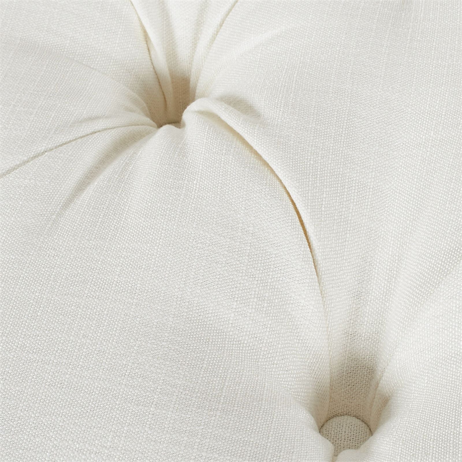 Antique White Hardwood Tufted Roll Arm Chaise Lounge O4761