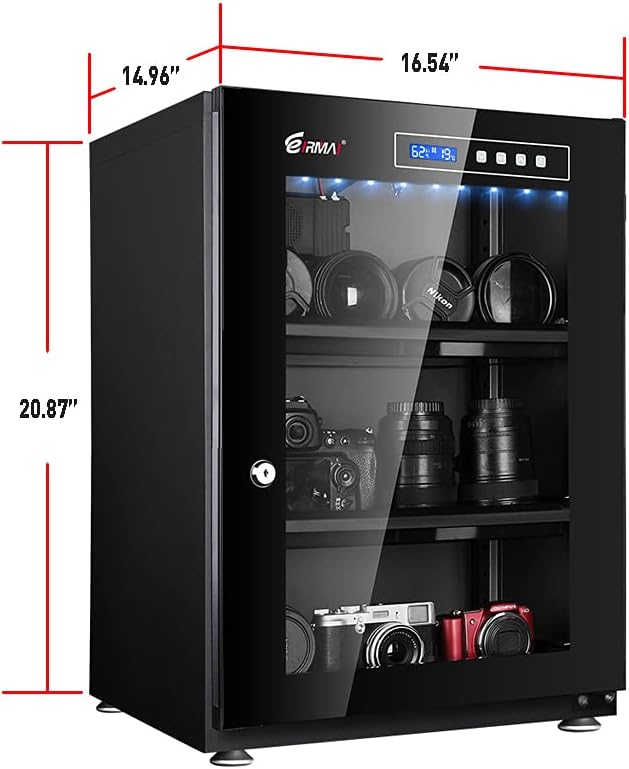 70L Digitally Controlled Dry Cabinet with Key Lock E188