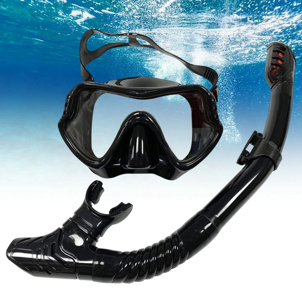 Black Panoramic Snorkeling Set Q65811