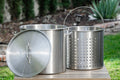 74Qt Stainless Steel Stock Pot with Lid A81841
