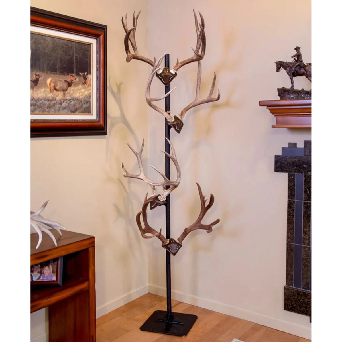Black Trophy Tree Floor Display with 5 Mounting Brackets S315660