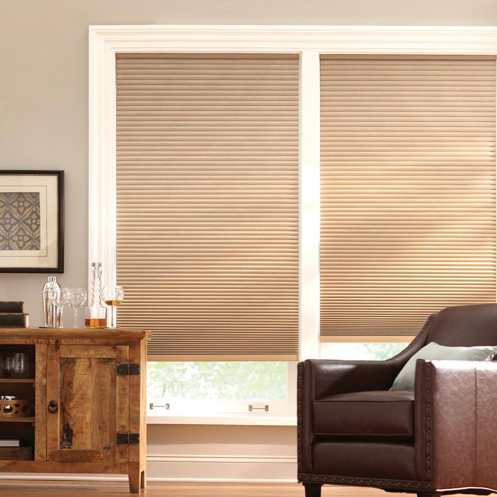 Latte Cordless Blackout Cellular Shade 60.25 in. W x 72 in. L M59618