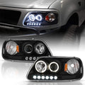 Black LED Projector Headlights Headlamps R577