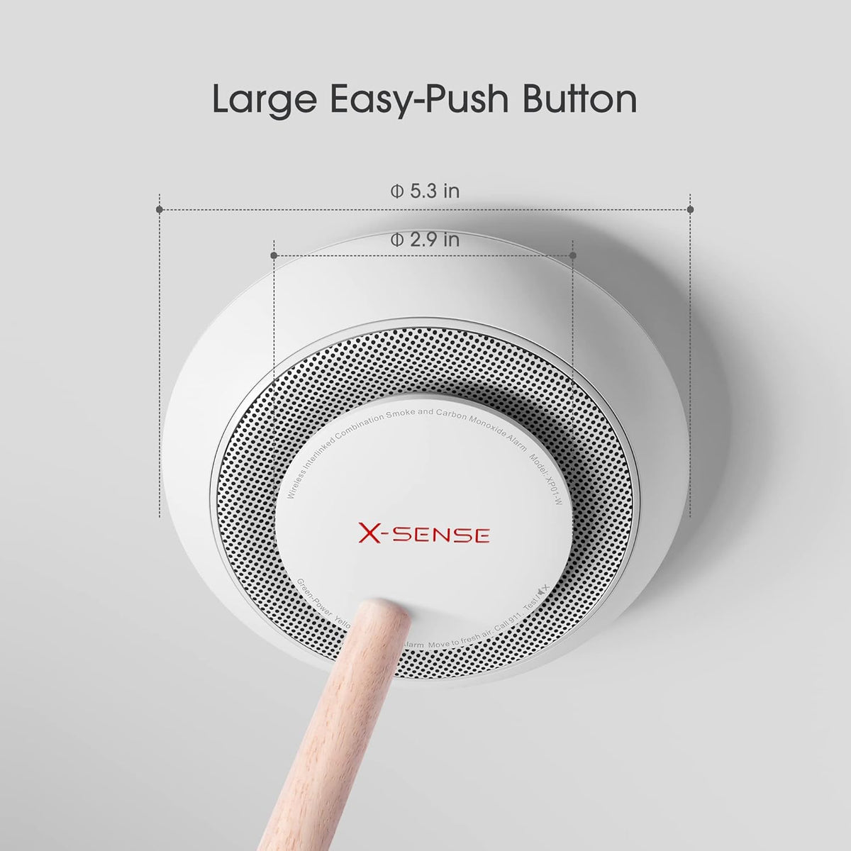 Combination Smoke and Carbon Monoxide Detector Alarm, 3-Pack S5921