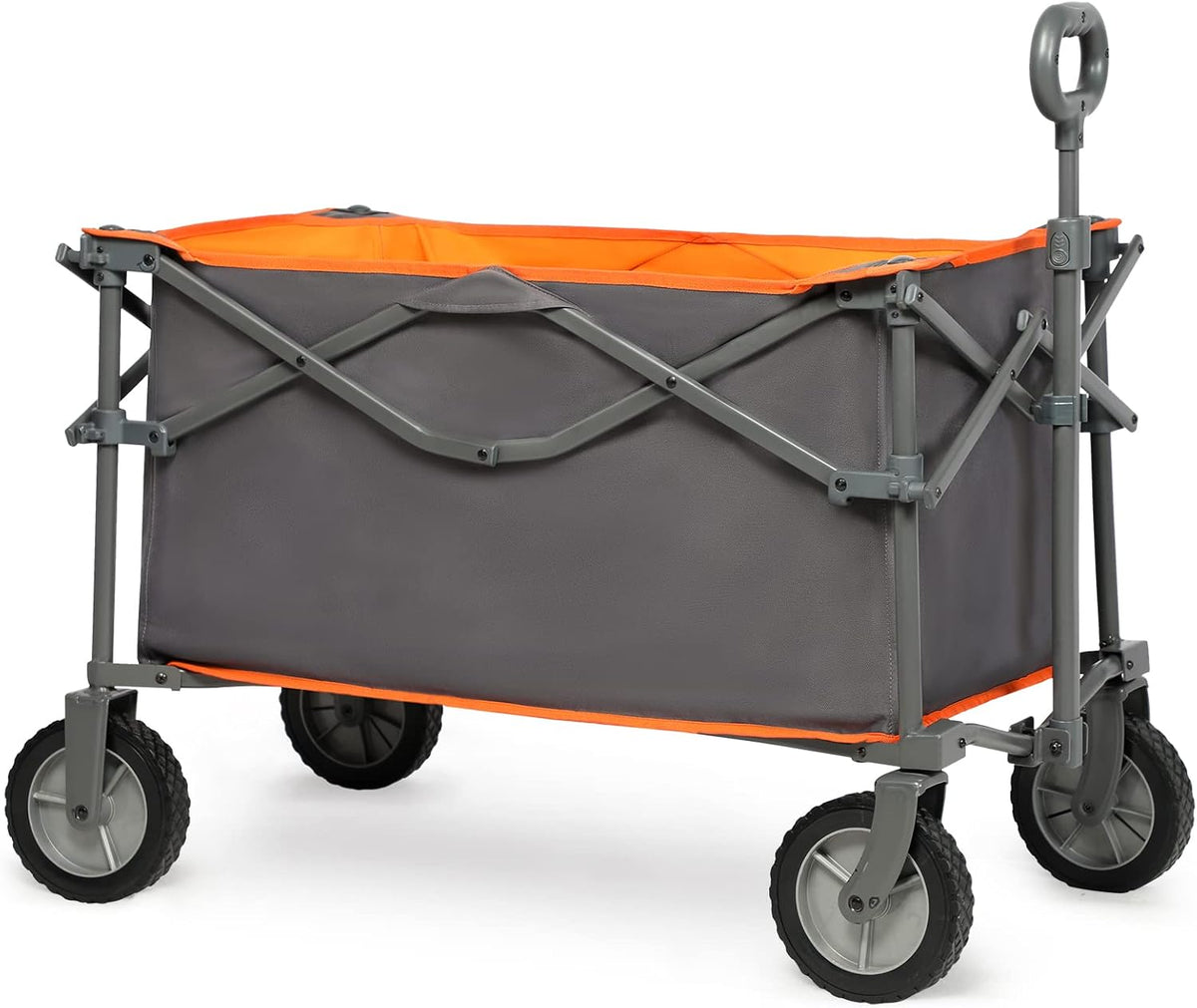 Collapsible Utility Cart, Heavy Duty Foldable Wagon, 225lbs V6573