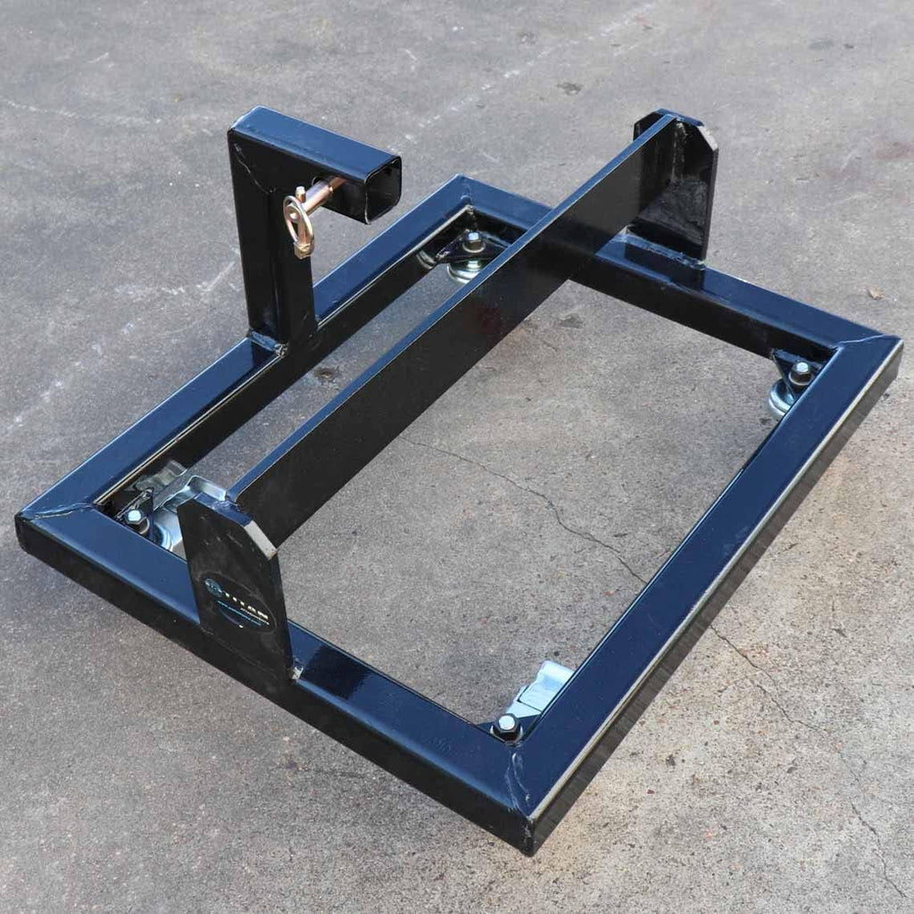 Black Rolling Suitcase Weight Cart with Receiver C11641