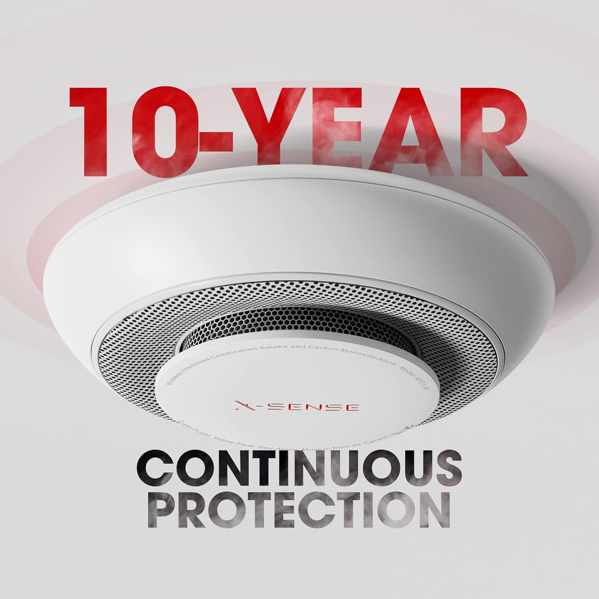 Combination Smoke and Carbon Monoxide Detector Alarm, 3-Pack S5921