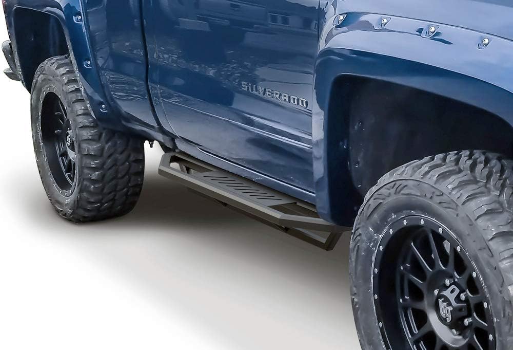 6.5in Aluminum Running Boards for Chevy Silverado GMC Sierra T8068