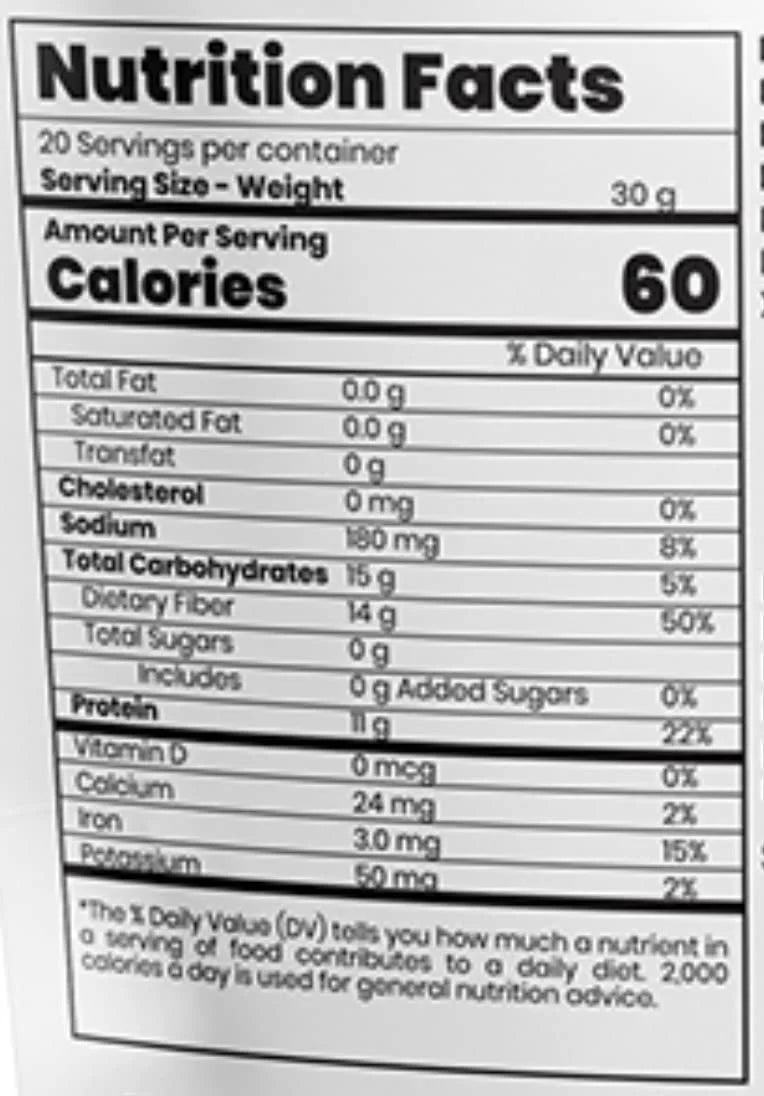 Fiber Supplement, Cinnamon Bun, 600g J3207