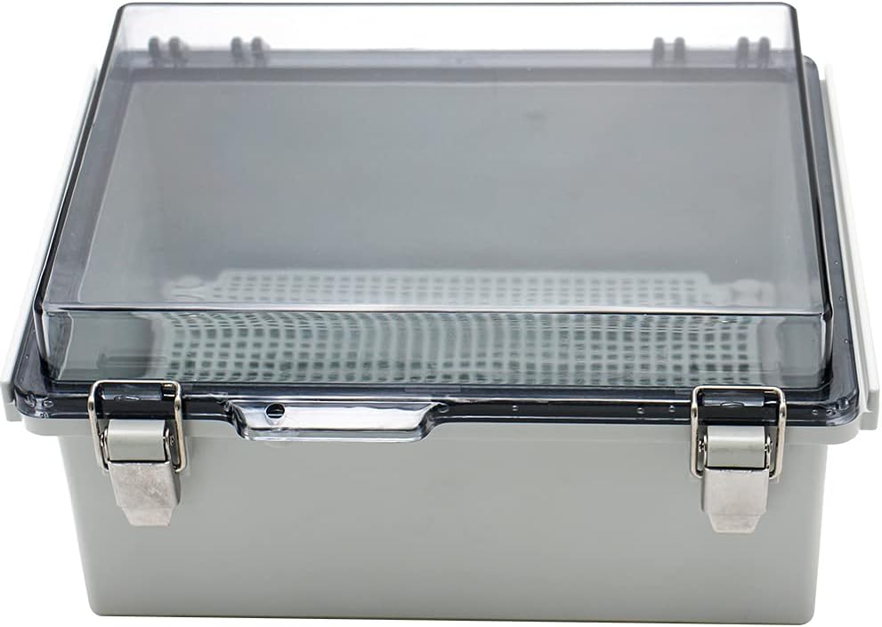 Outdoor Electrical Box IP67 Waterproof Plastic Enclosure with Transparent Cover 7.9 x 3.9 x 2.8 inch J66700