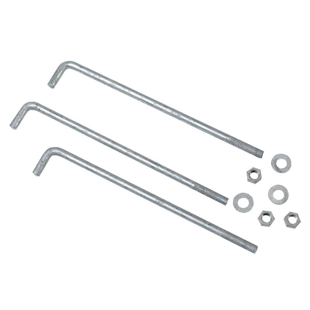 1/2 in. x 16 in. Galvanized Anchor Bolts (50-Pack) B61098
