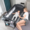 Baby Crib with Mattress Bedside Sleeper V1329