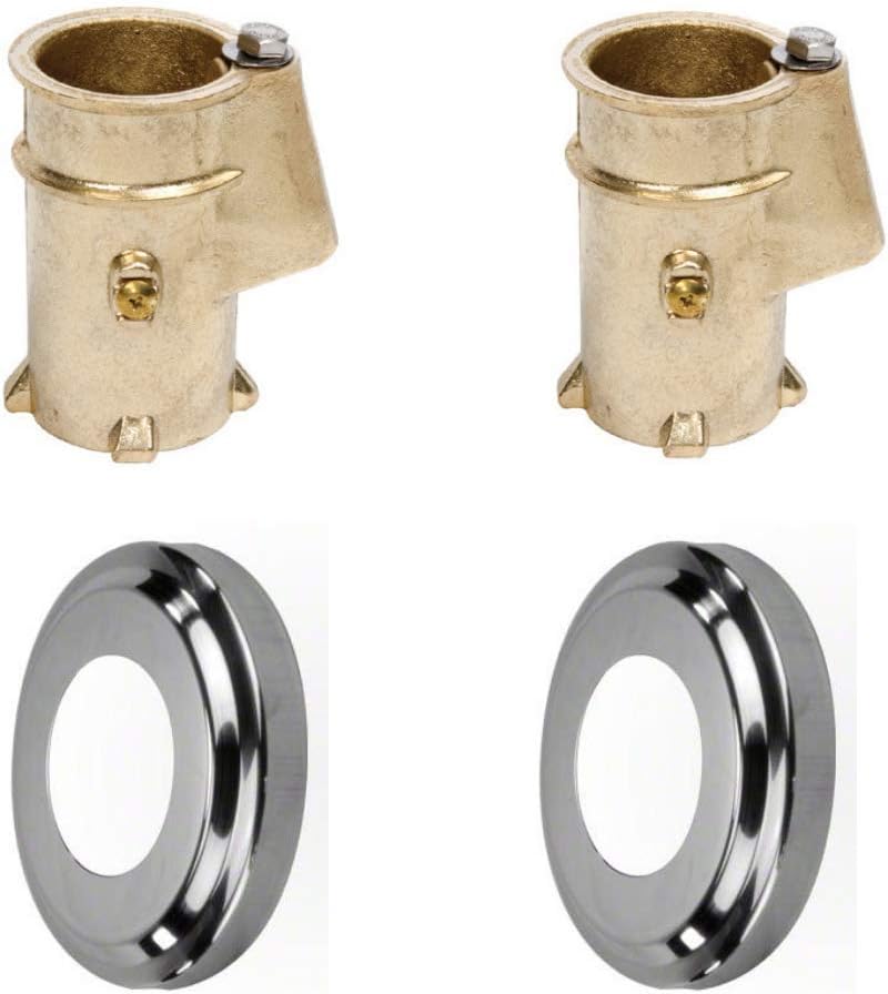 Brass Anchor with Collar for Pool Safety Cover, 4-Inch, Pack of 2 S235