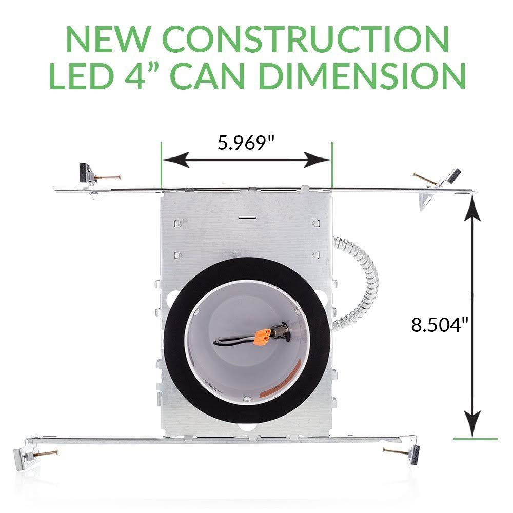 10 Pack 4x22 LED Can Recessed Light Housing F11884