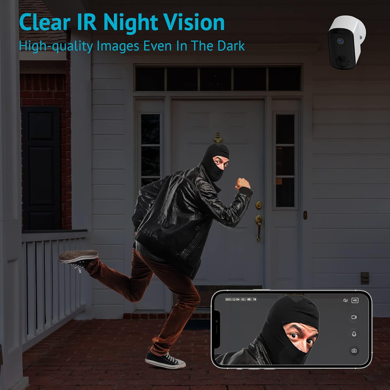 2K Security Camera Wireless Outdoor with Night Vision A3358