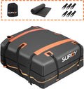 20 Cubic Feet Waterproof Soft Shell Rooftop Cargo Carrier with Reflective Strip and Anti-Slip Mat Q3295