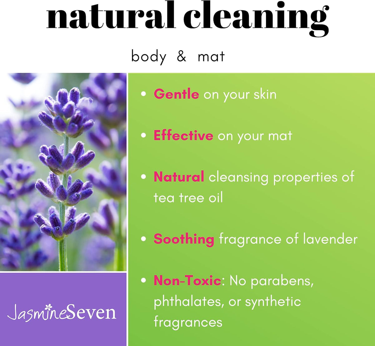 Yoga Wipes for Mat and Body, Case of 6, Natural Lavender and Tea Tree H42382