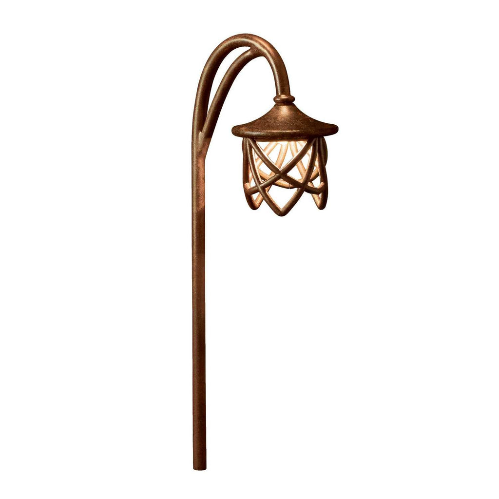 Textured Tannery Bronze Path Light B1763
