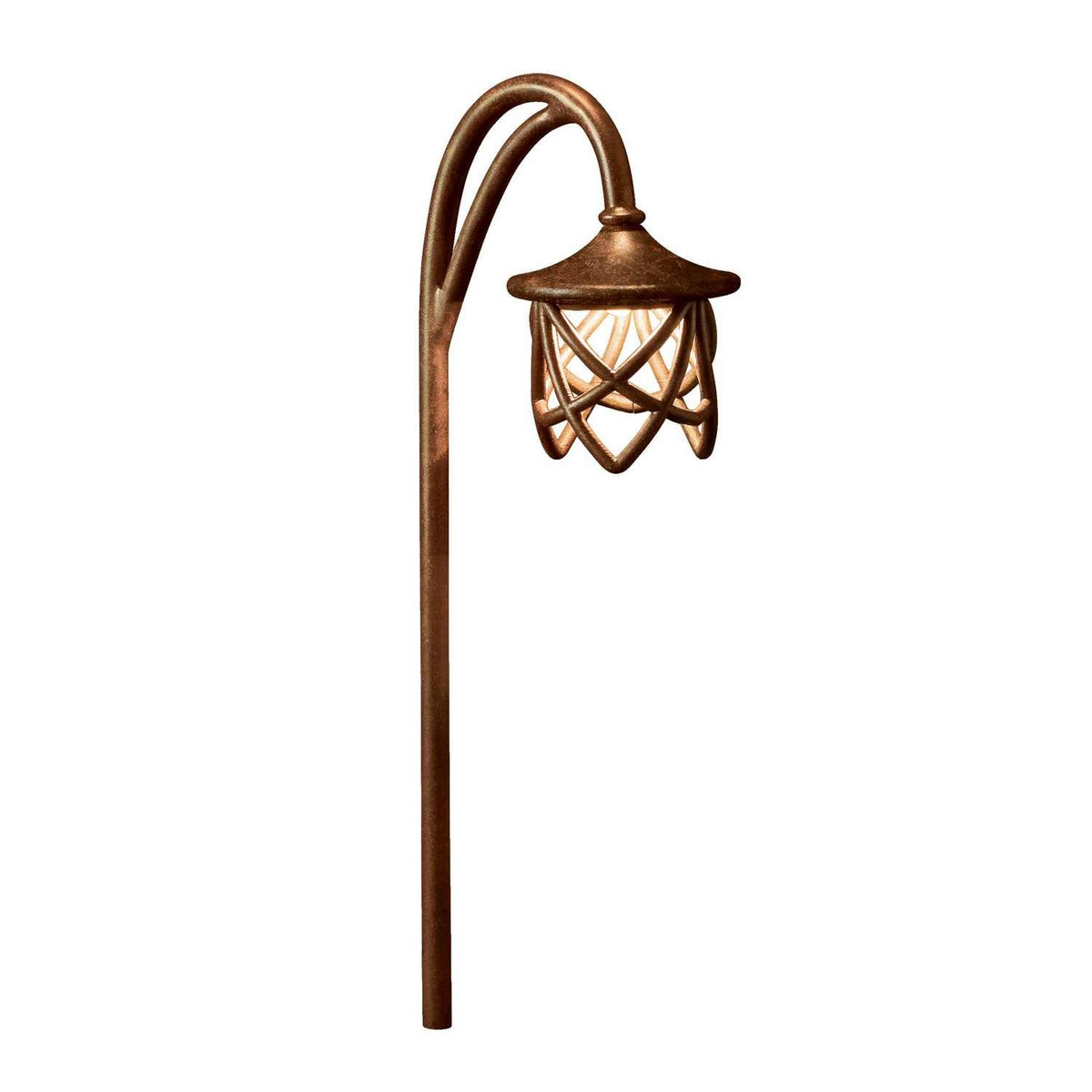 Textured Tannery Bronze Path Light B1763