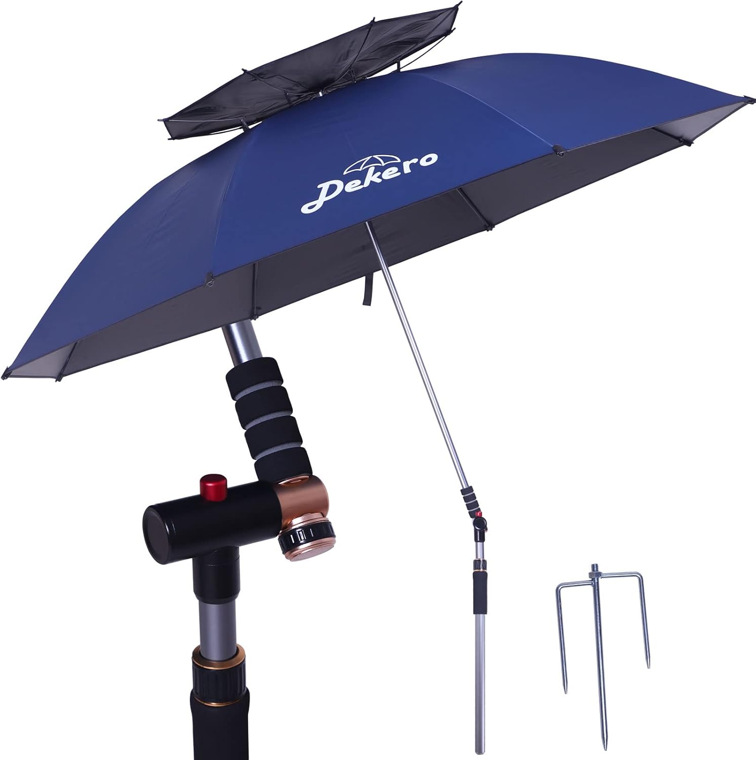Large Windproof Beach Umbrella with Sand Anchor and Carry Bag D70330