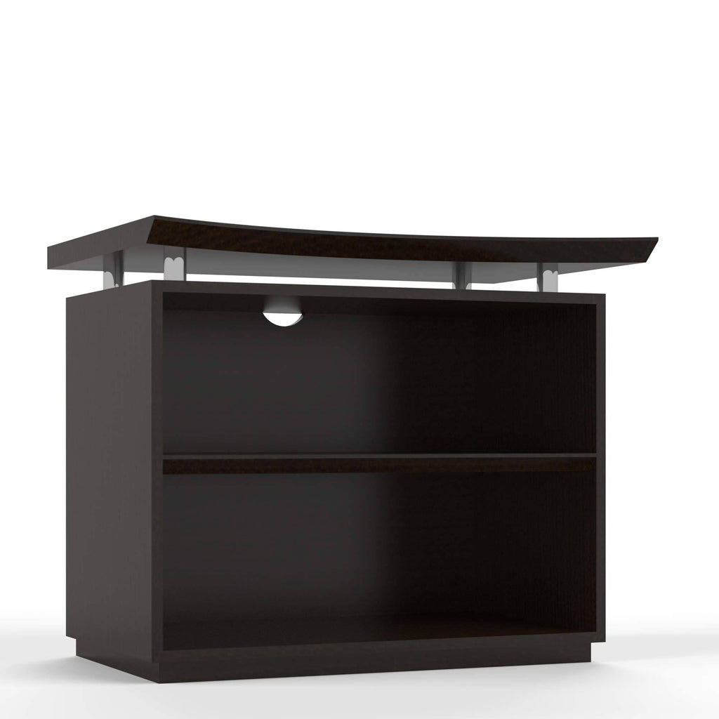 36x22 2-Shelf Bookcase Textured Mocha R81617
