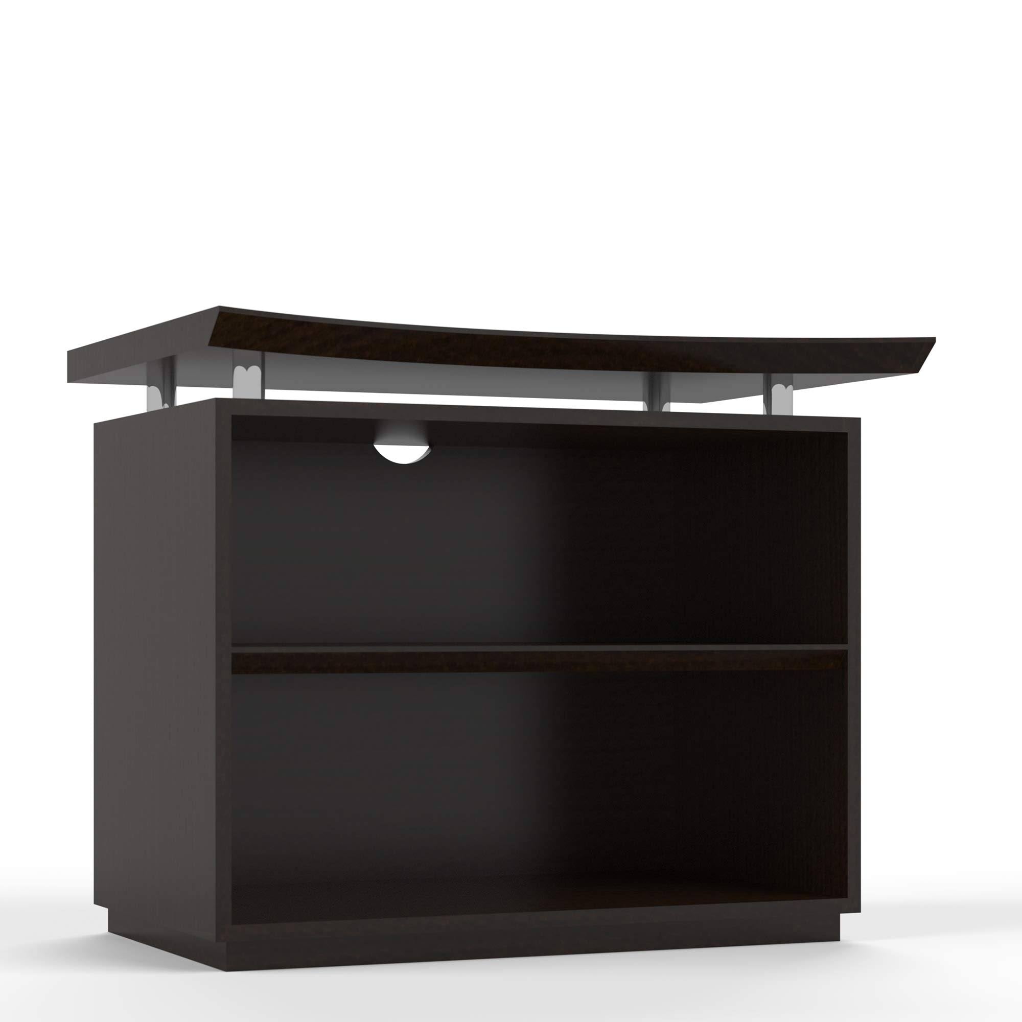 36x22 2-Shelf Bookcase Textured Mocha R81617
