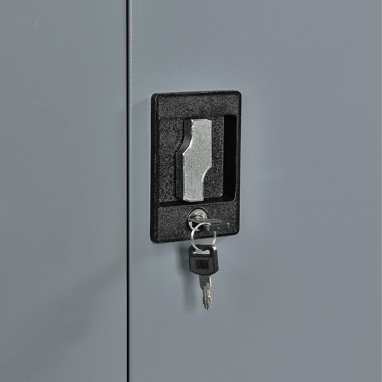 Steel Storage Cabinet, 36W x 18D x 72H, Gray P873737