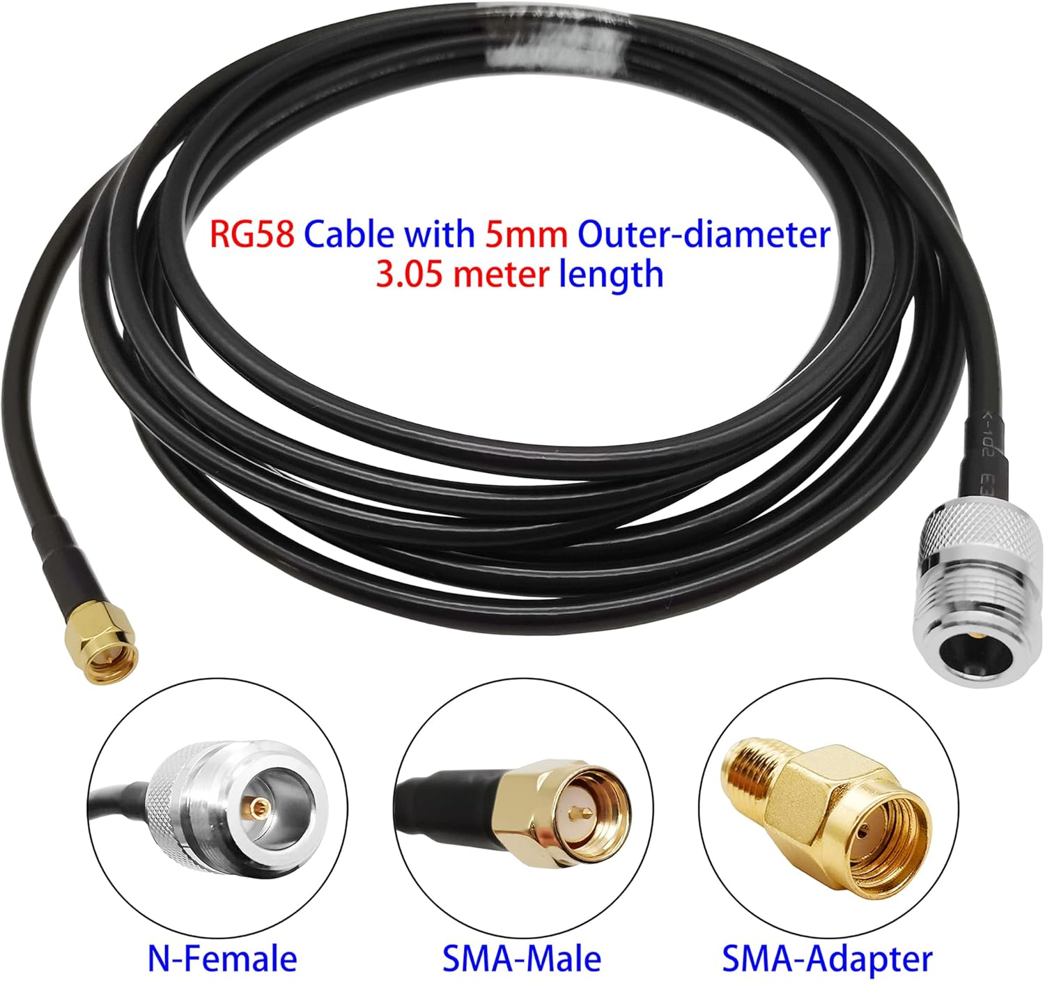 915MHz 6dBi LoRa Gateway Antenna with 10ft Extension Cable F814857