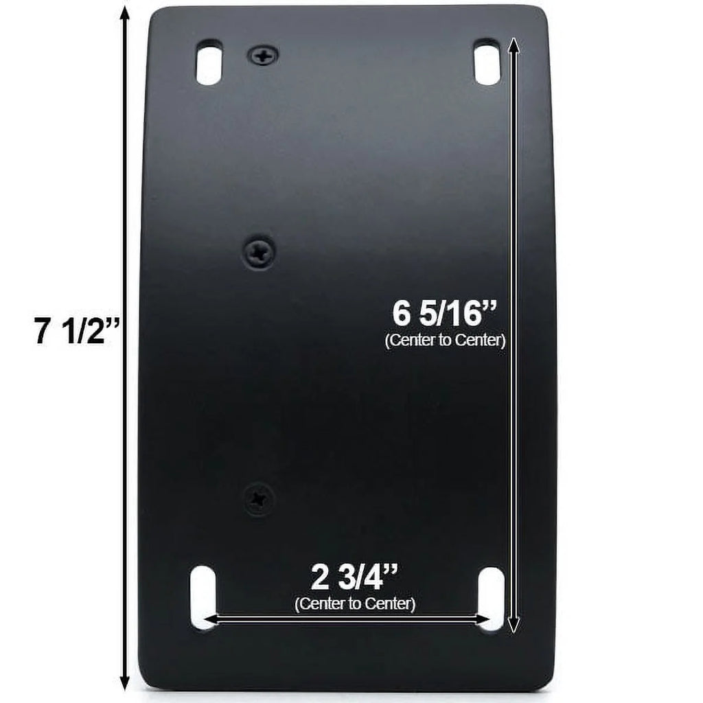 Black Vertical Axle Mount Motorcycle Plate Holder M273361