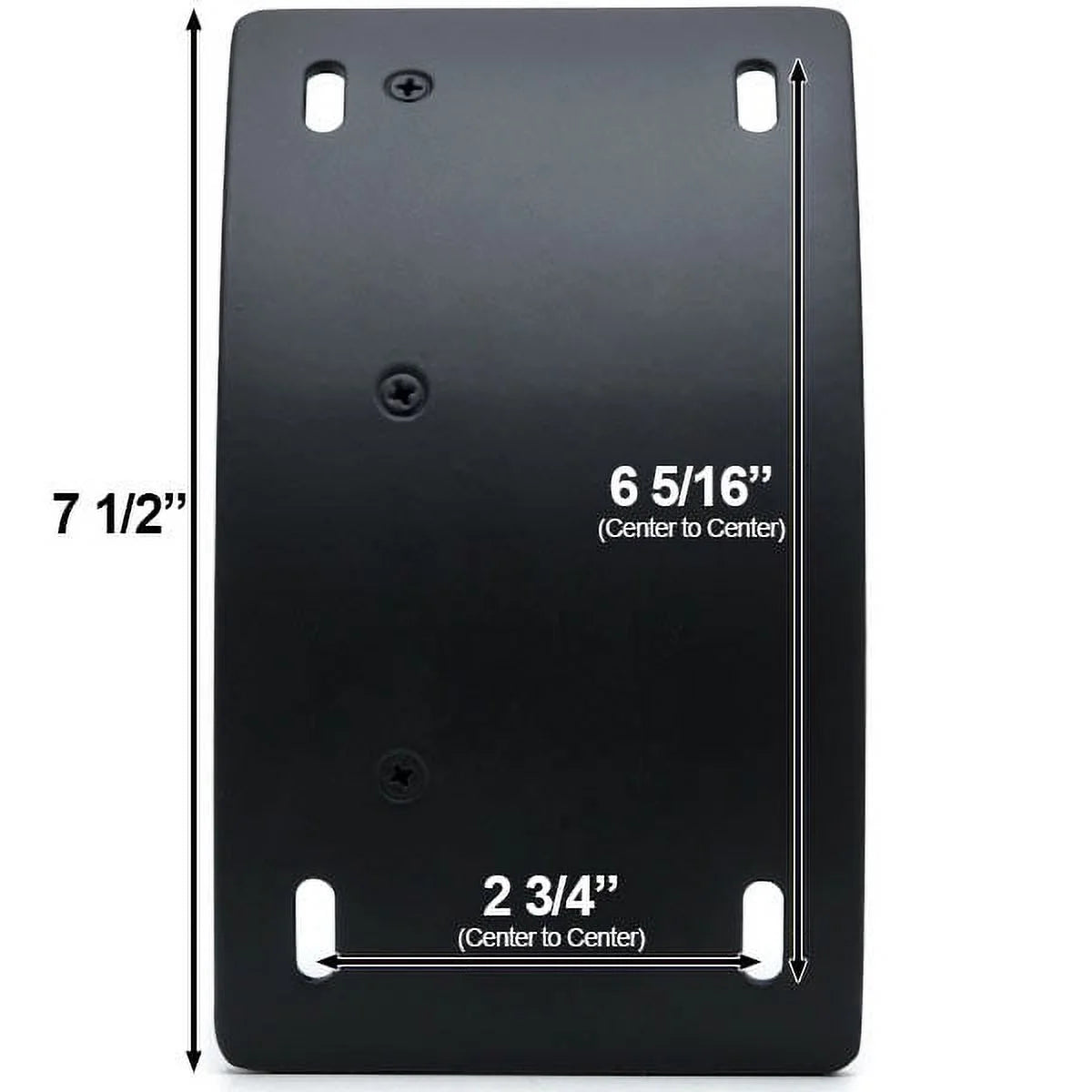 Black Vertical Axle Mount Motorcycle Plate Holder M273361