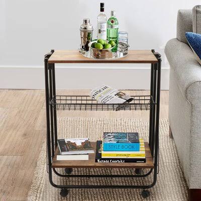 3-Tier Rolling Kitchen Utility Cart with Wheels F46579