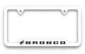 White Plastic License Plate Frame W559236