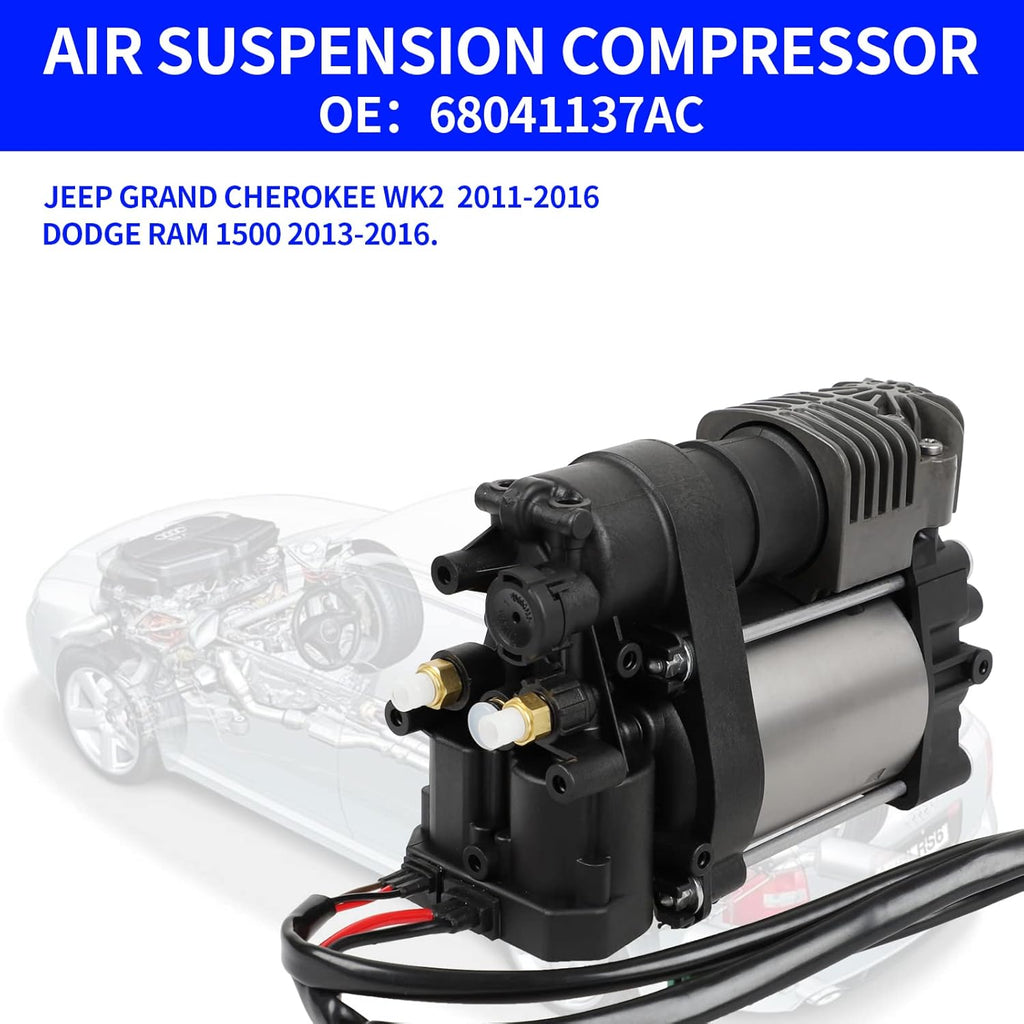 Air Suspension Compressor Pump Replacement For Grand Cherokee 3.6L V6 5.7L 6.4L V8 D59395