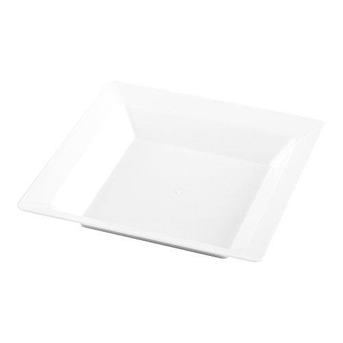 Square Plastic Plate Seagreen 4.25 Inches 100 Count Box R474281