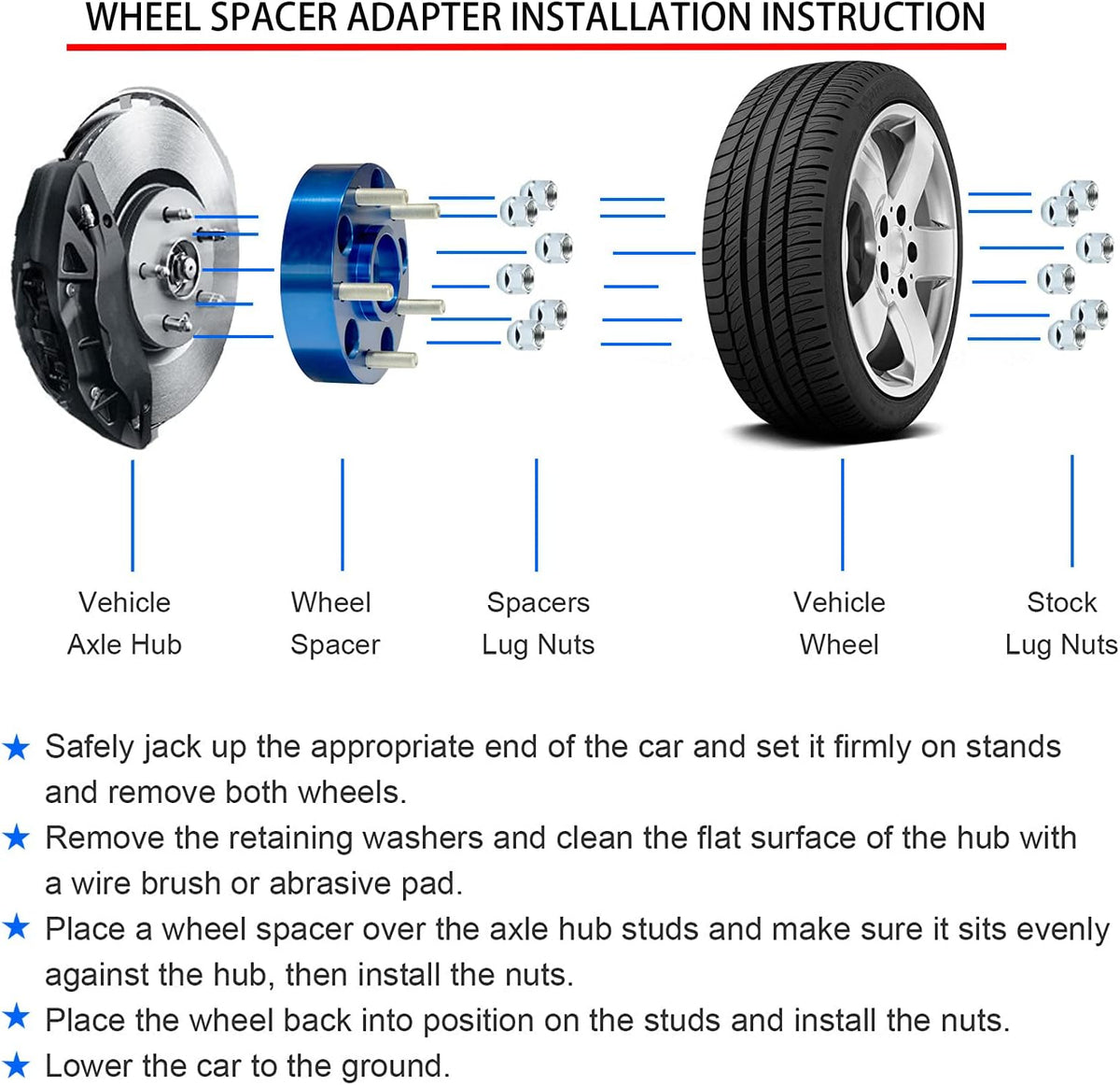 Forged Wheel Adapters 4pcs 1.5 inch 8 Lug S49928