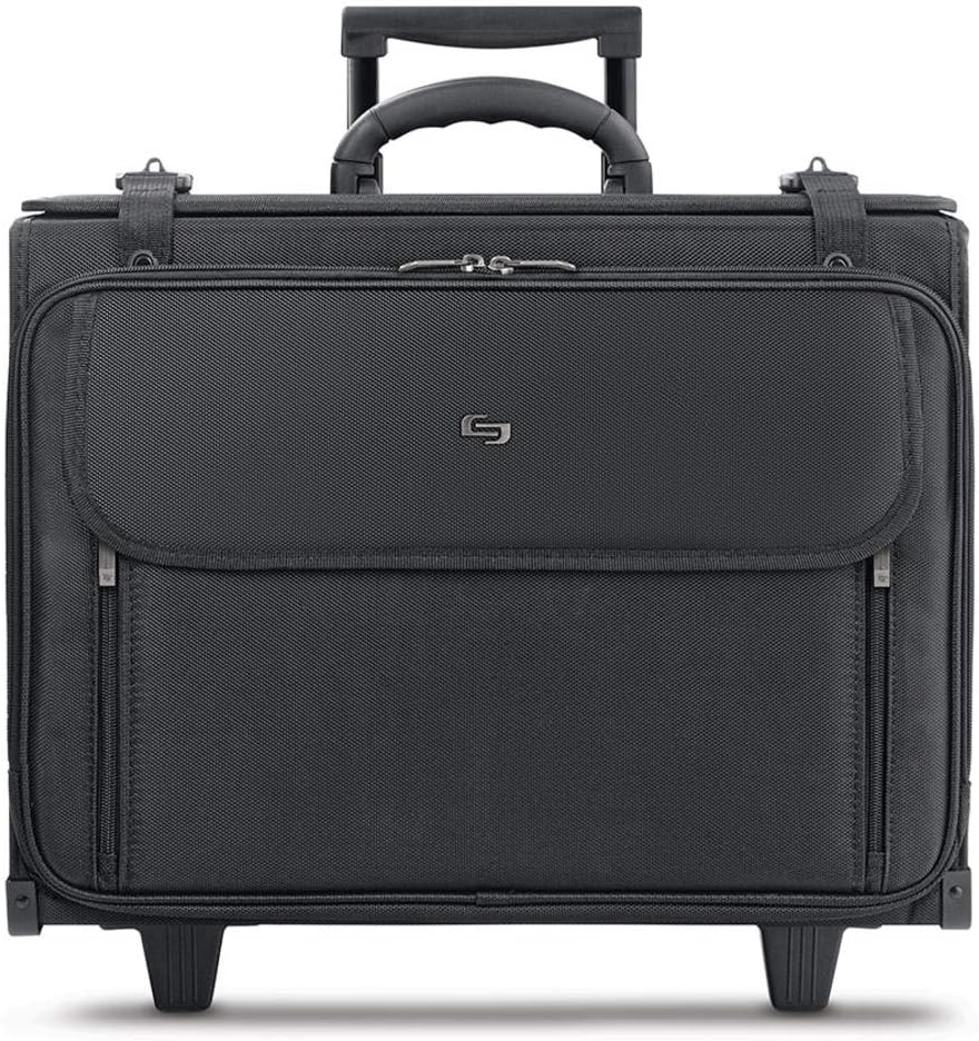 Black Rolling Hard Side Laptop Case M322