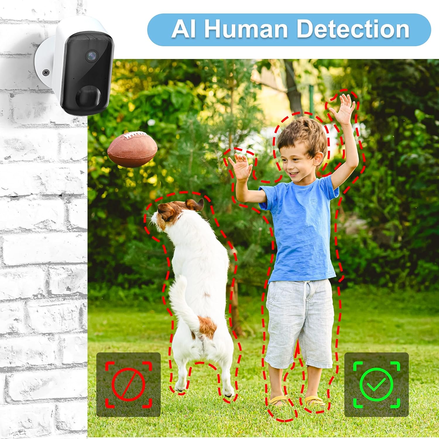 2K Security Camera Wireless Outdoor with Night Vision A3358