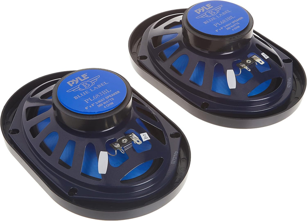 6” x 8” 3-Way 360 Watts 4 Ohm Car Sound Speaker Pair Y744800