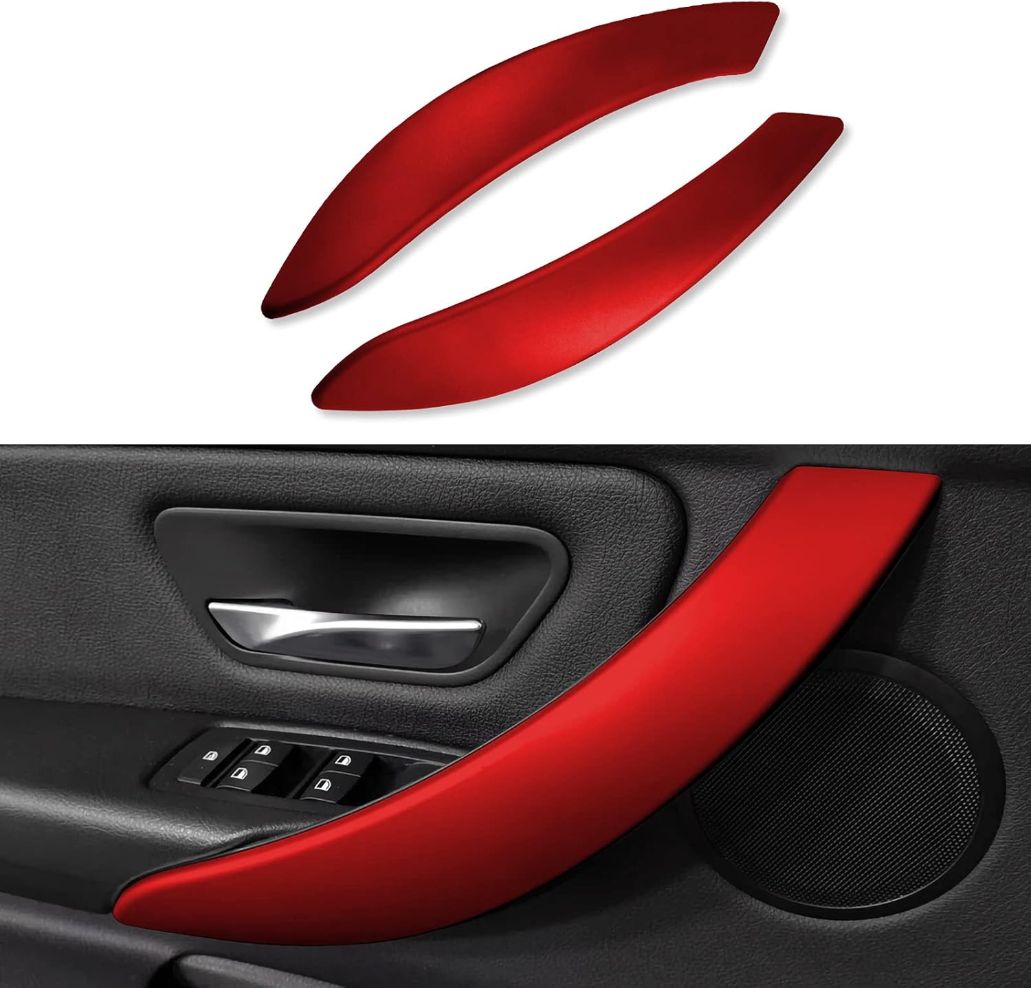 Blue ABS Car Sticker Decal Multimedia Panel Frame Trim Cover F956460